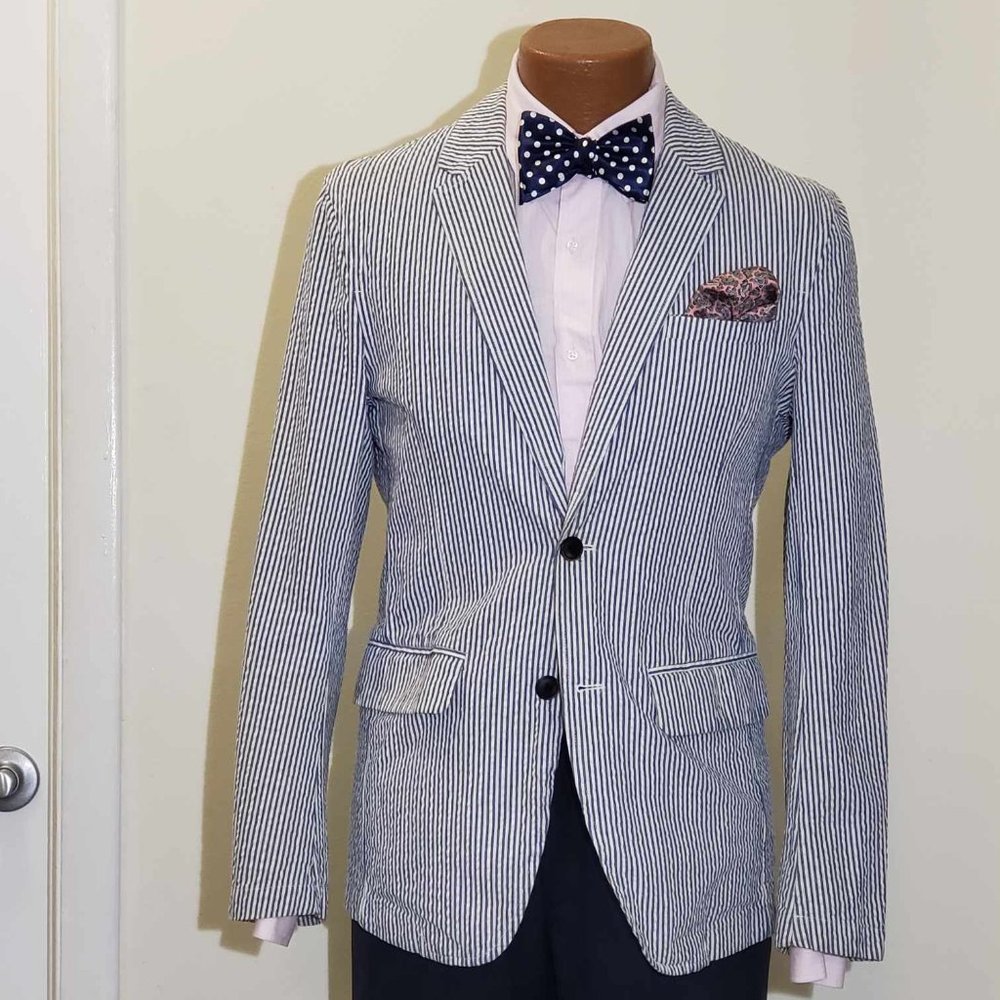 seersucker jacket 36R